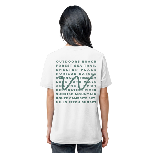 Camping Word-Square - Unisex Bio T-Shirt