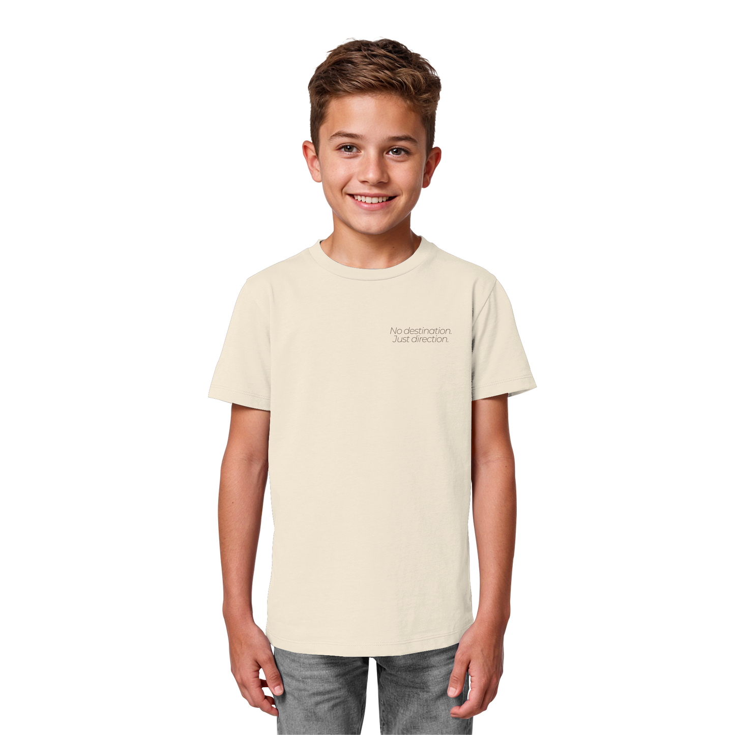 No destination. Just direction. - Kids Bio T-Shirt