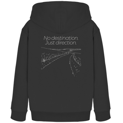 No destination. Just direction. - Kids Bio Basic Hoodie