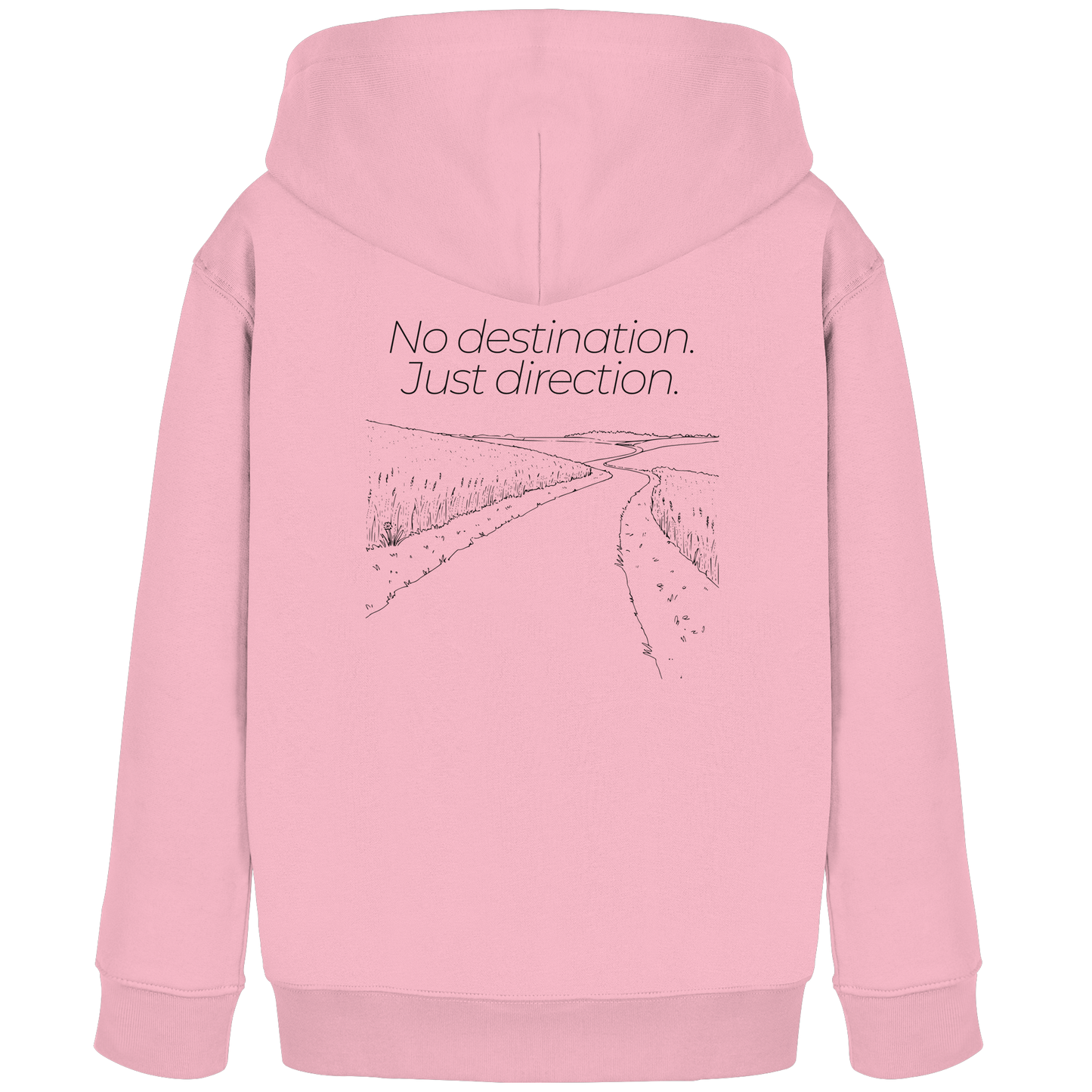 No destination. Just direction. - Kids Bio Basic Hoodie