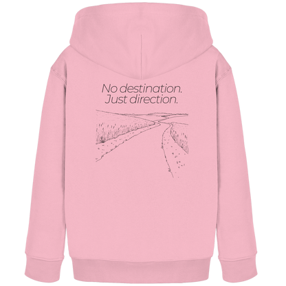 No destination. Just direction. - Kids Bio Basic Hoodie