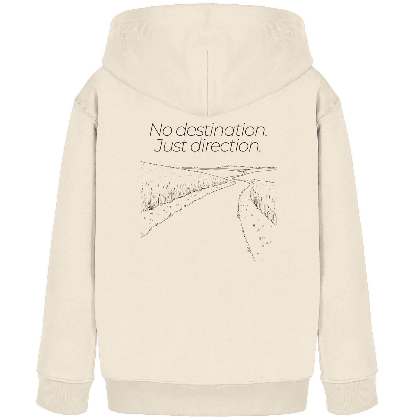 No destination. Just direction. - Kids Bio Basic Hoodie