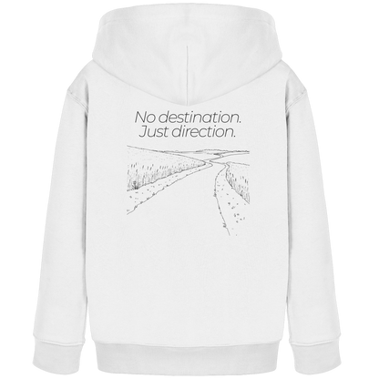 No destination. Just direction. - Kids Bio Basic Hoodie