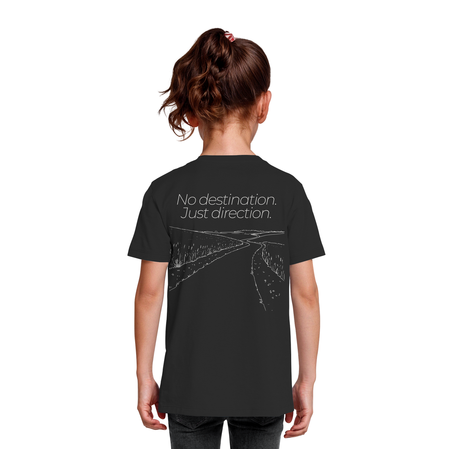 No destination. Just direction. - Kids Bio T-Shirt