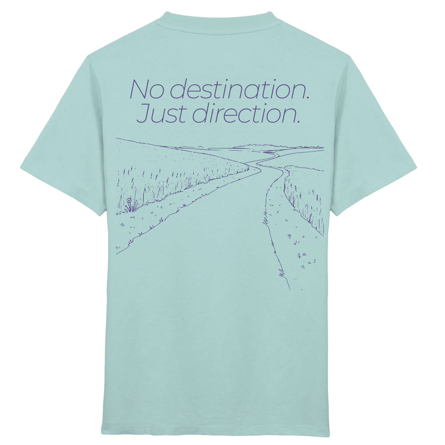 No destination. Just direction. - Kids Bio T-Shirt