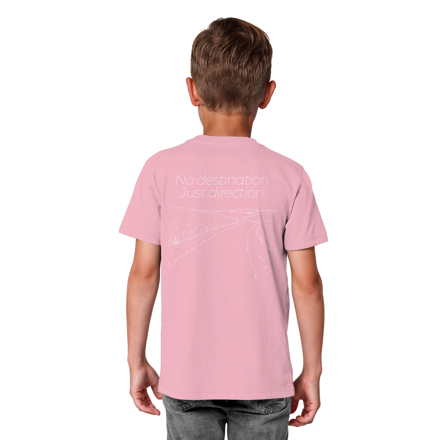 No destination. Just direction. - Kids Bio T-Shirt