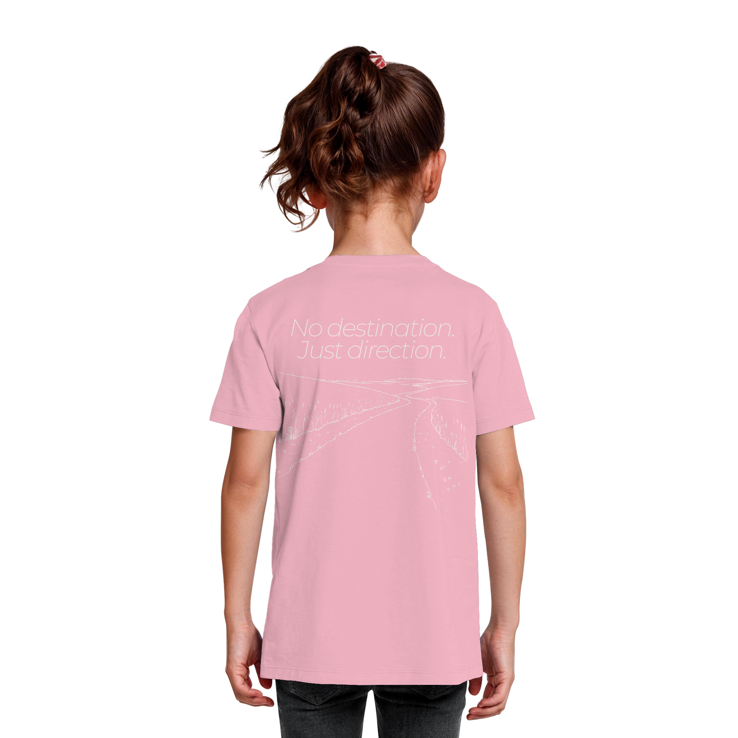 No destination. Just direction. - Kids Bio T-Shirt