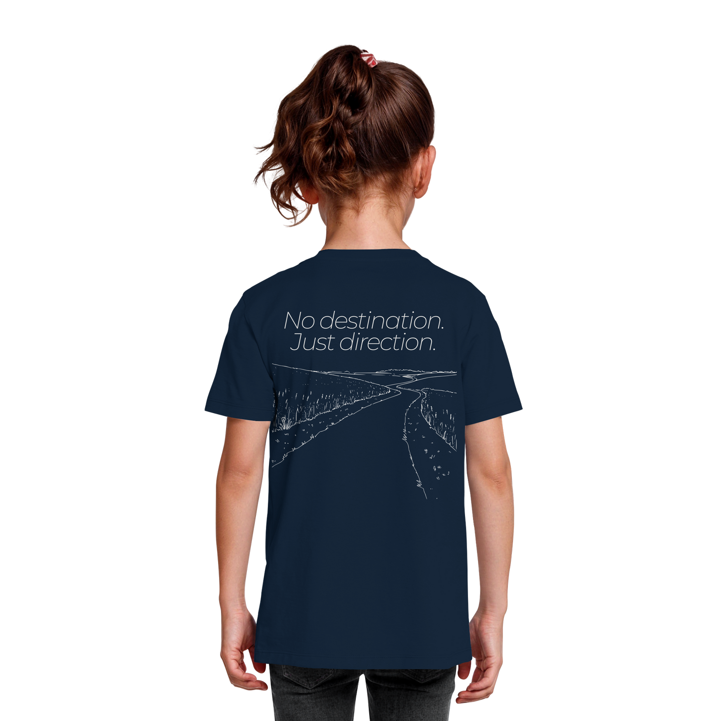 No destination. Just direction. - Kids Bio T-Shirt