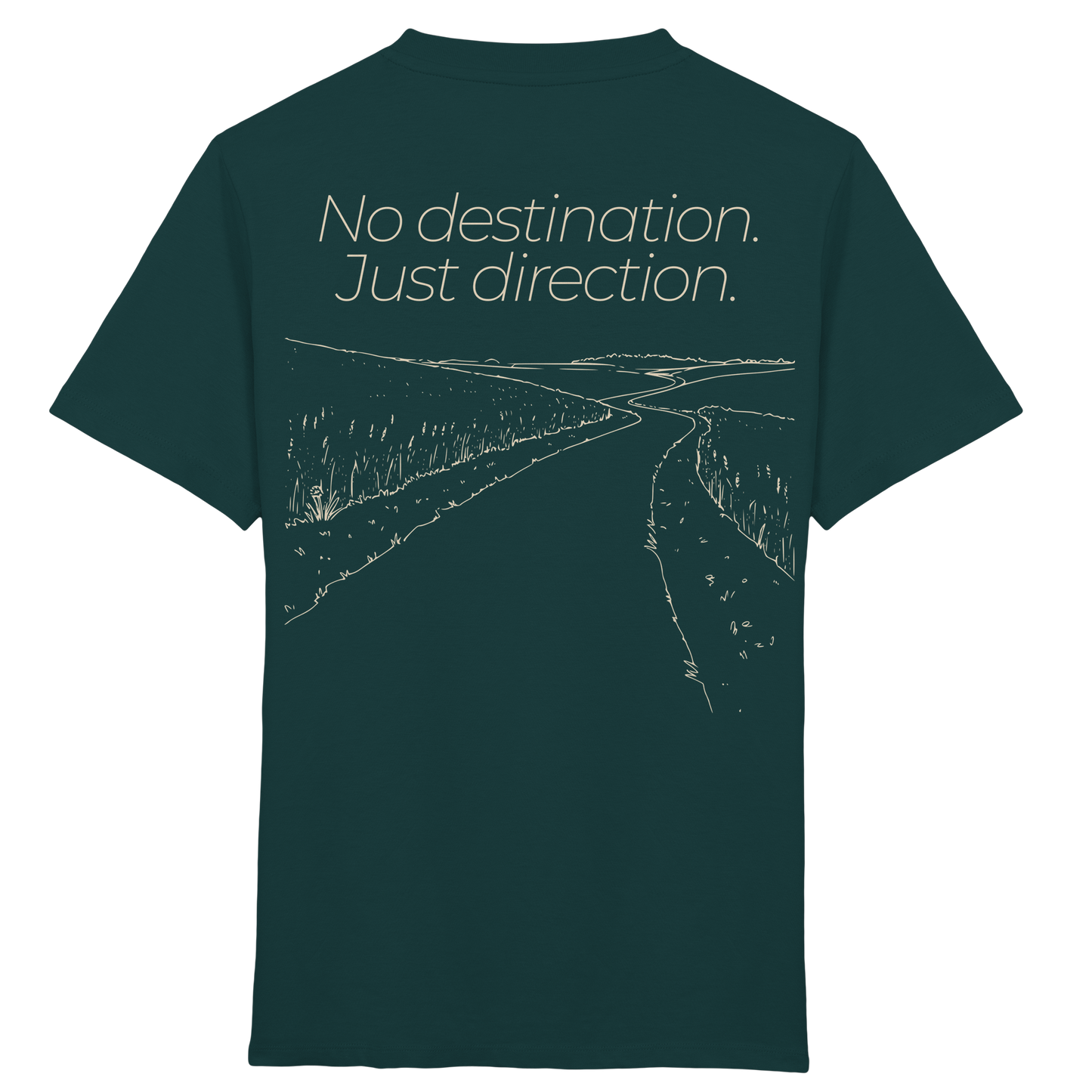 No destination. Just direction. - Kids Bio T-Shirt