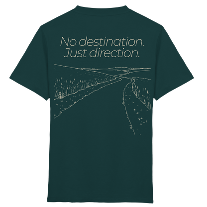 No destination. Just direction. - Kids Bio T-Shirt