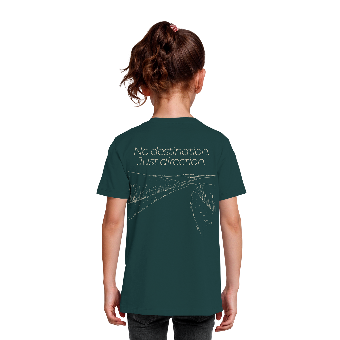 No destination. Just direction. - Kids Bio T-Shirt