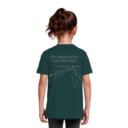 No destination. Just direction. - Kids Bio T-Shirt
