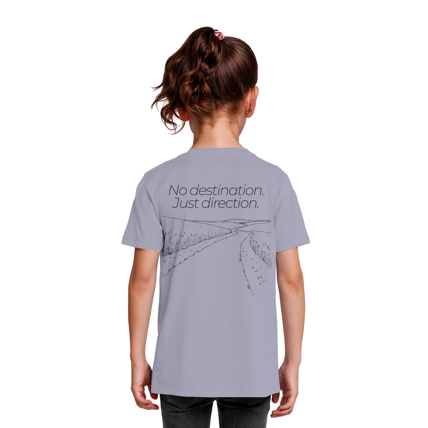 No destination. Just direction. - Kids Bio T-Shirt
