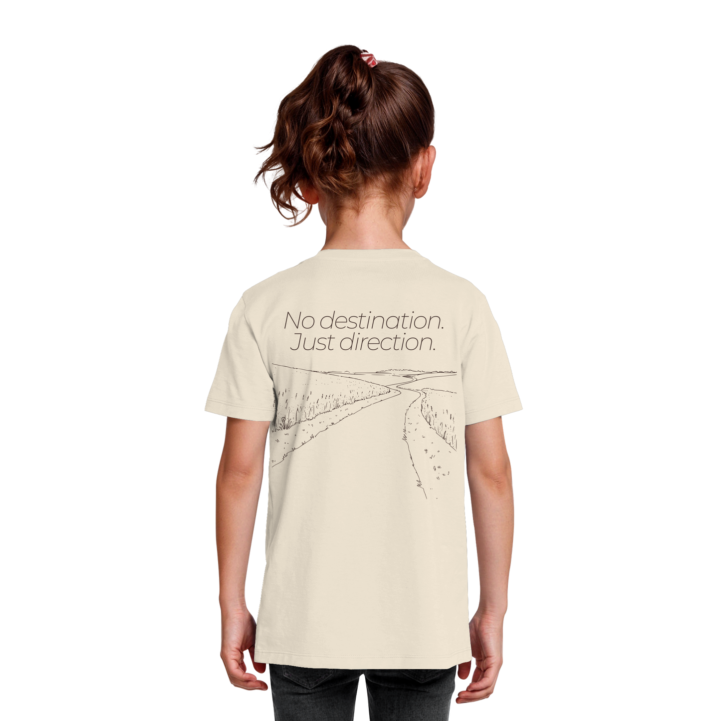 No destination. Just direction. - Kids Bio T-Shirt