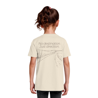 No destination. Just direction. - Kids Bio T-Shirt
