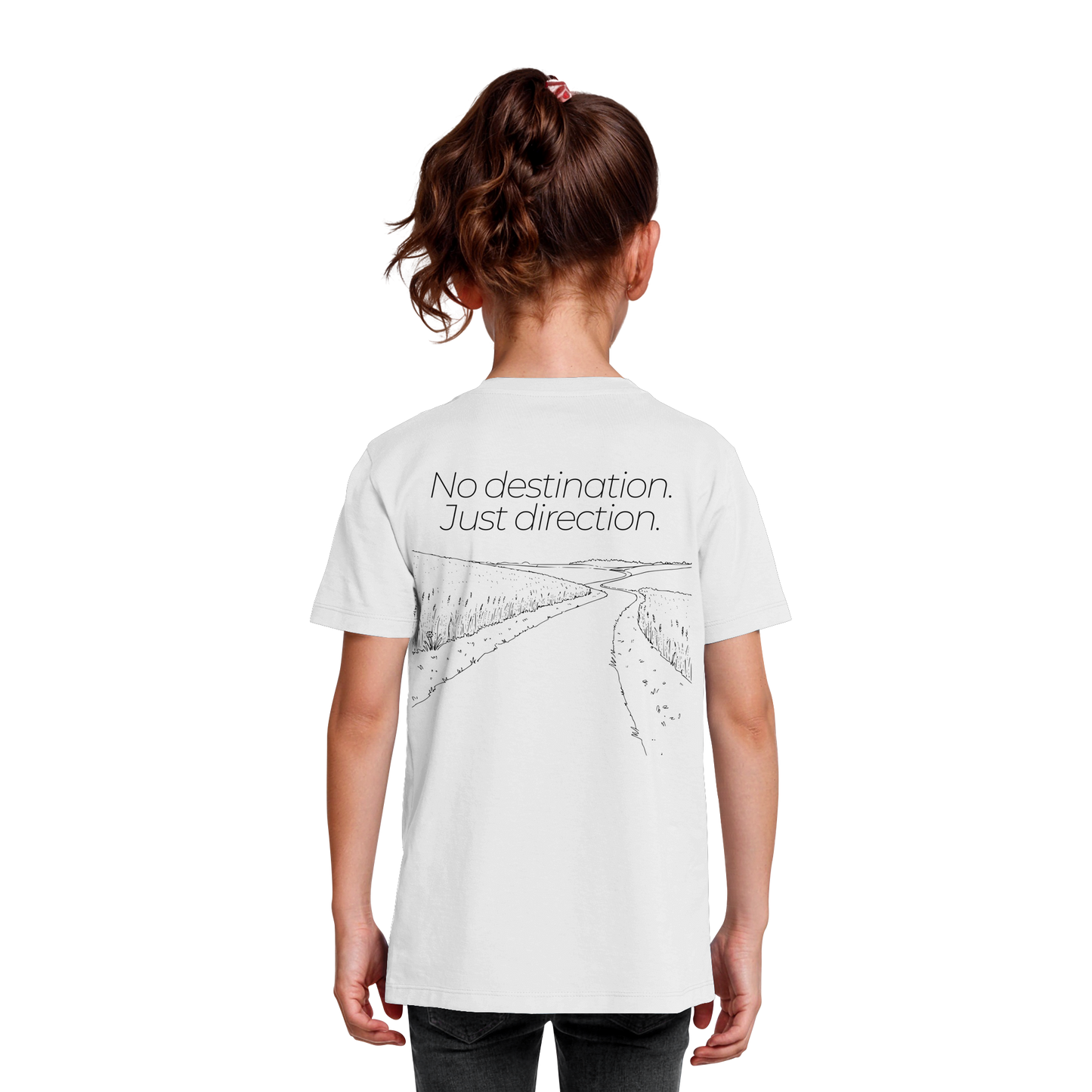 No destination. Just direction. - Kids Bio T-Shirt