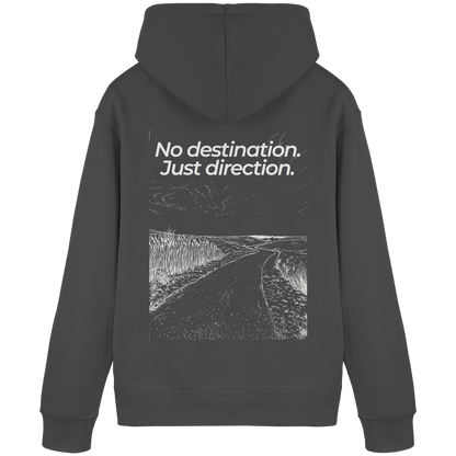 Weg durch die Dünen - No destination. Just direction. - Unisex Bio Basic Hoodie
