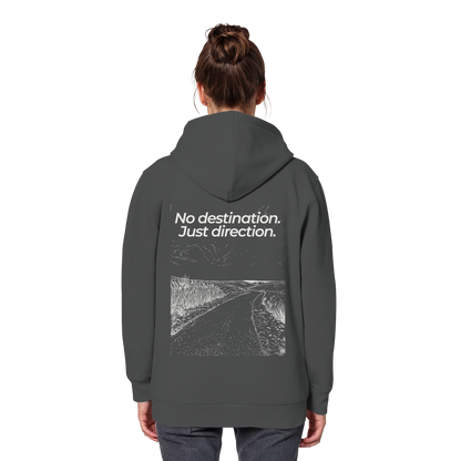 Weg durch die Dünen - No destination. Just direction. - Unisex Bio Basic Hoodie