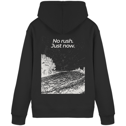 Grüne Wiese - No rush. Just now. - Unisex Bio Basic Hoodie