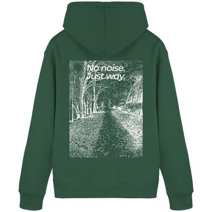 Waldweg - No noise. Just way. - Unisex Bio Basic Hoodie