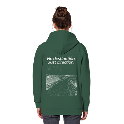 Weg durch die Dünen - No destination. Just direction. - Unisex Bio Basic Hoodie