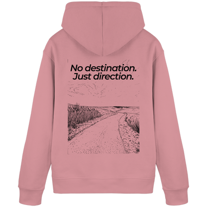 Weg durch die Dünen - No destination. Just direction. - Unisex Bio Basic Hoodie