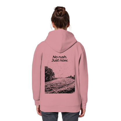 Grüne Wiese - No rush. Just now. - Unisex Bio Basic Hoodie