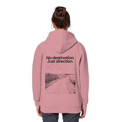Weg durch die Dünen - No destination. Just direction. - Unisex Bio Basic Hoodie