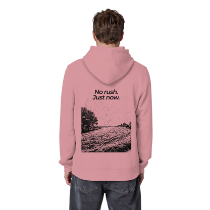 Grüne Wiese - No rush. Just now. - Unisex Bio Basic Hoodie