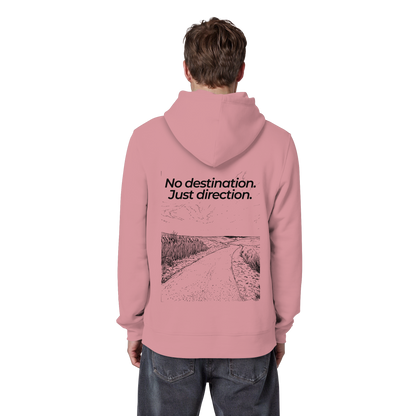 Weg durch die Dünen - No destination. Just direction. - Unisex Bio Basic Hoodie