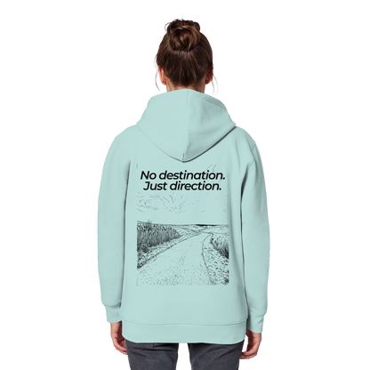Weg durch die Dünen - No destination. Just direction. - Unisex Bio Basic Hoodie