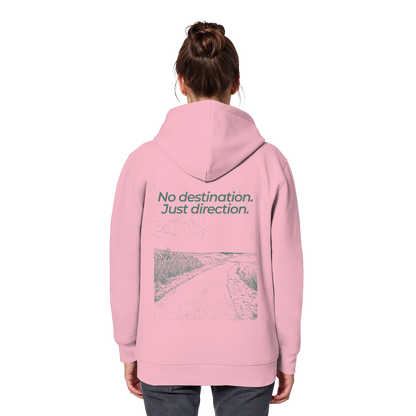 Weg durch die Dünen - No destination. Just direction. - Unisex Bio Basic Hoodie