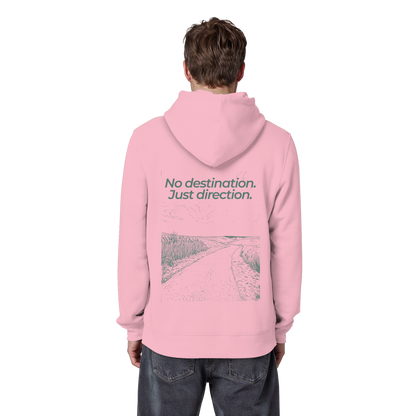 Weg durch die Dünen - No destination. Just direction. - Unisex Bio Basic Hoodie