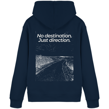 Weg durch die Dünen - No destination. Just direction. - Unisex Bio Basic Hoodie