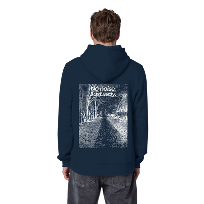 Waldweg - No noise. Just way. - Unisex Bio Basic Hoodie