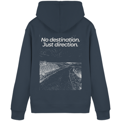 Weg durch die Dünen - No destination. Just direction. - Unisex Bio Basic Hoodie