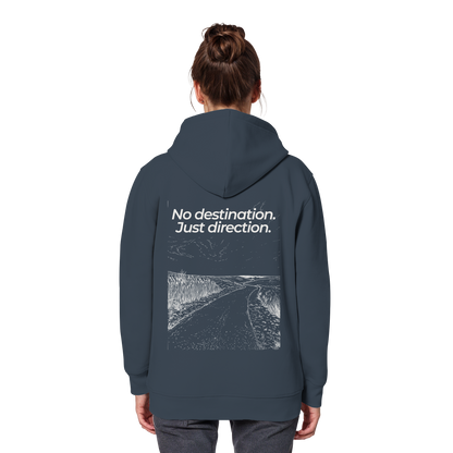 Weg durch die Dünen - No destination. Just direction. - Unisex Bio Basic Hoodie