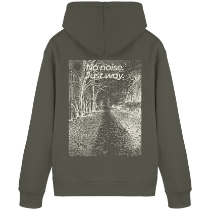 Waldweg - No noise. Just way. - Unisex Bio Basic Hoodie
