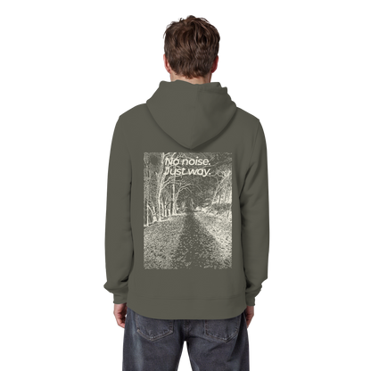 Waldweg - No noise. Just way. - Unisex Bio Basic Hoodie