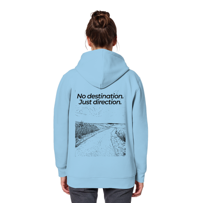 Weg durch die Dünen - No destination. Just direction. - Unisex Bio Basic Hoodie