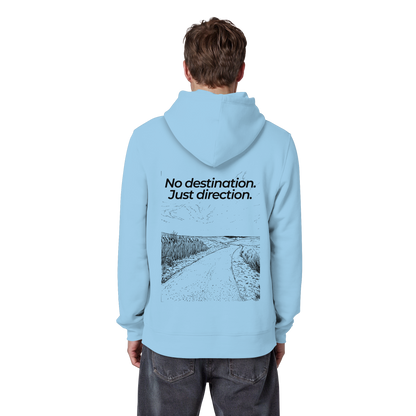 Weg durch die Dünen - No destination. Just direction. - Unisex Bio Basic Hoodie