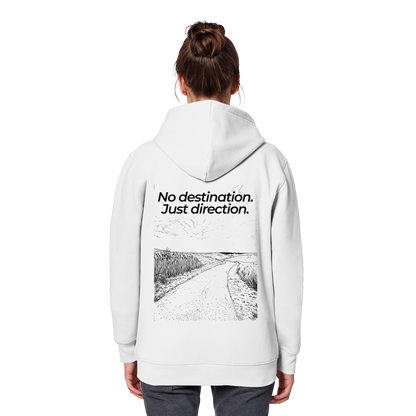 Weg durch die Dünen - No destination. Just direction. - Unisex Bio Basic Hoodie