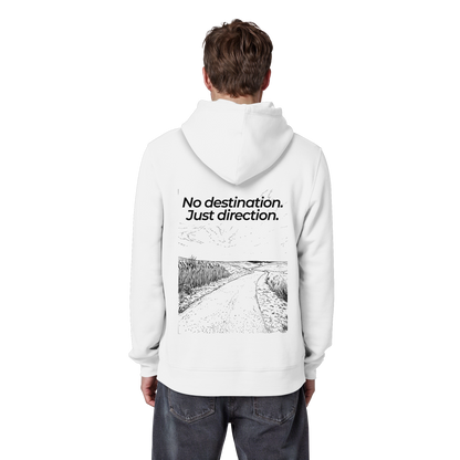 Weg durch die Dünen - No destination. Just direction. - Unisex Bio Basic Hoodie