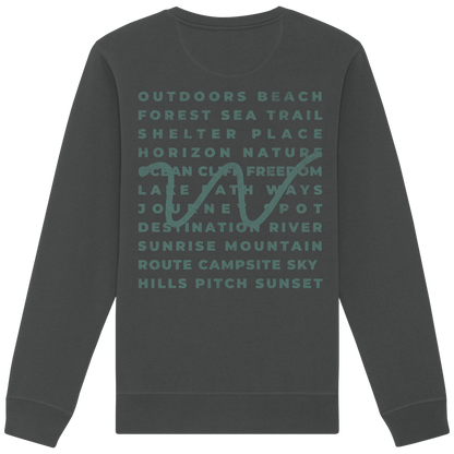 Camping Word-Square - Unisex Bio Basic Sweatshirt