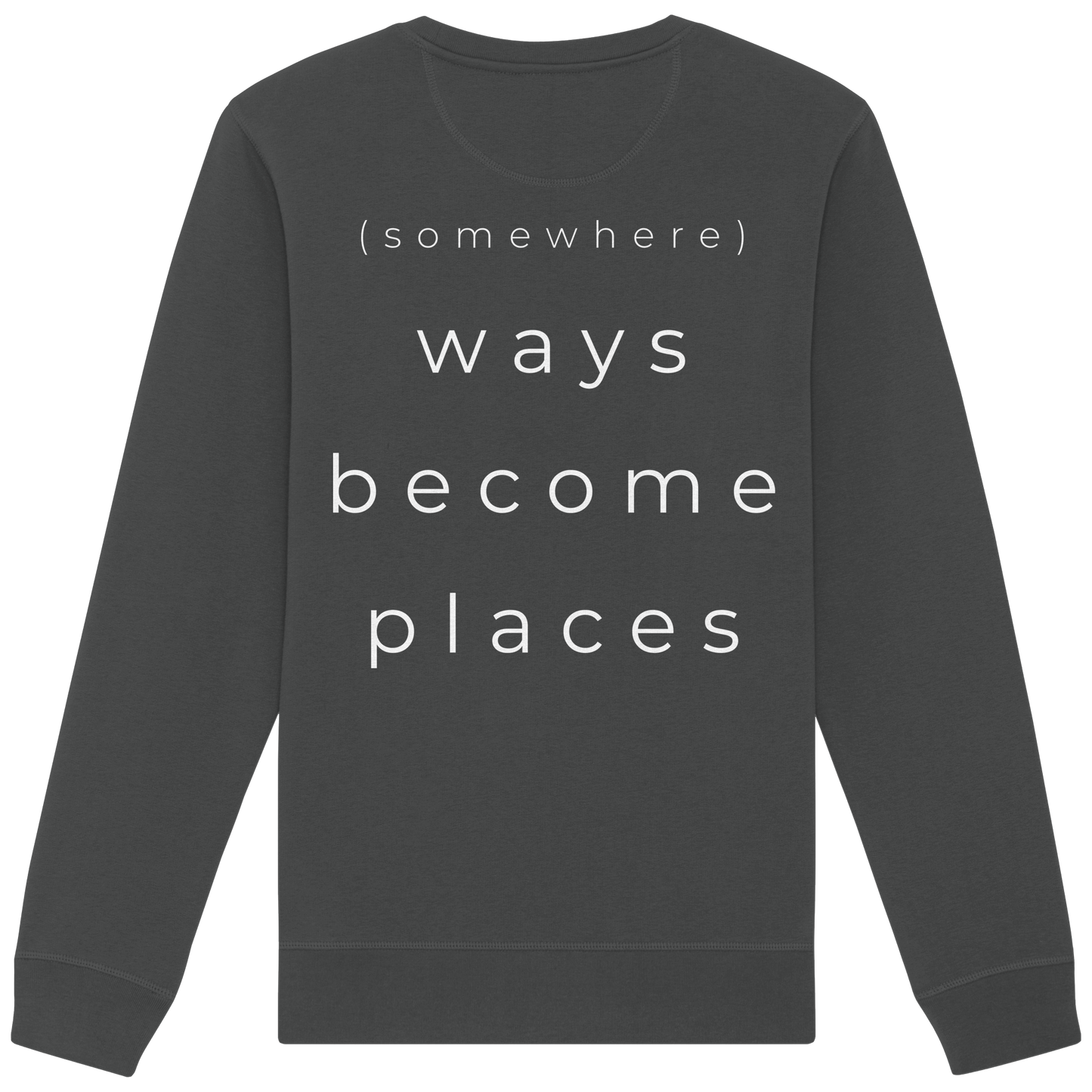 (somewhere) ways become places - Unisex Bio Basic Sweatshirt