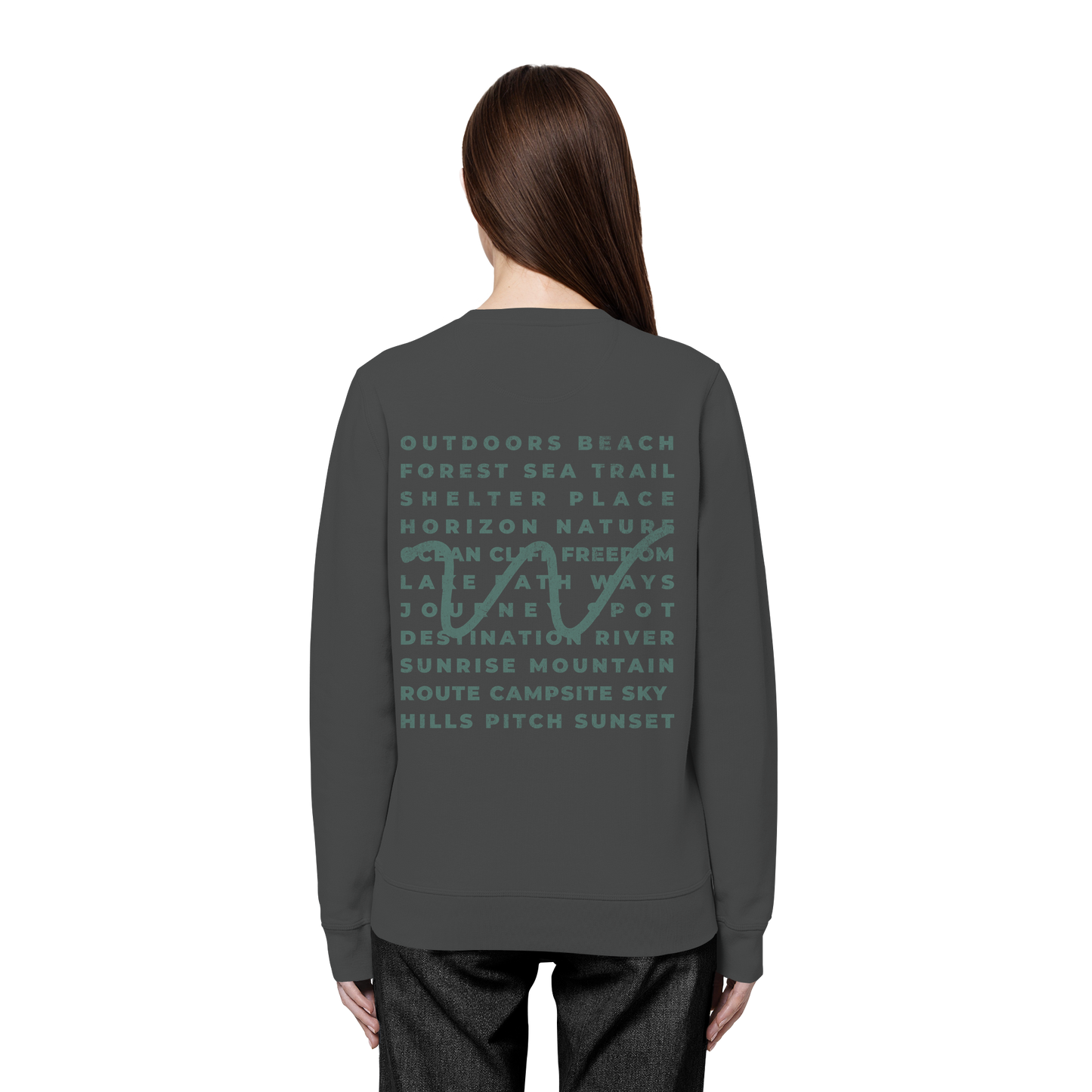Camping Word-Square - Unisex Bio Basic Sweatshirt