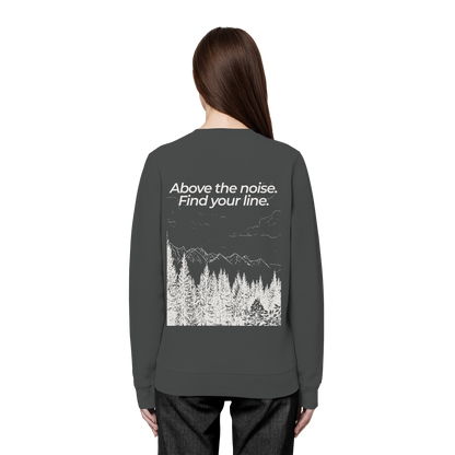 Berggipfel - Above the noise. Find jour line. - Unisex Bio Basic Sweatshirt