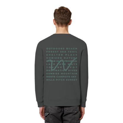 Camping Word-Square - Unisex Bio Basic Sweatshirt