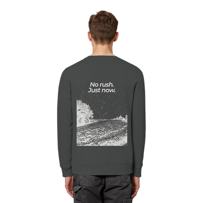 Grüne Wiese - No rush. Just now. - Unisex Bio Basic Sweatshirt