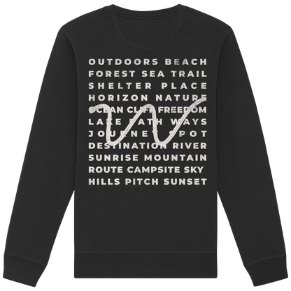 Camping Word-Square - Unisex Bio Basic Sweatshirt
